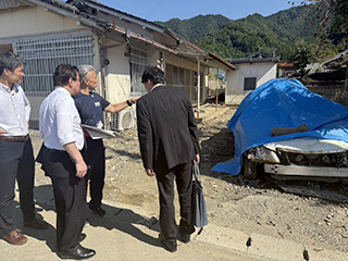 水害被災地訪問