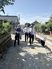 水害被災地訪問